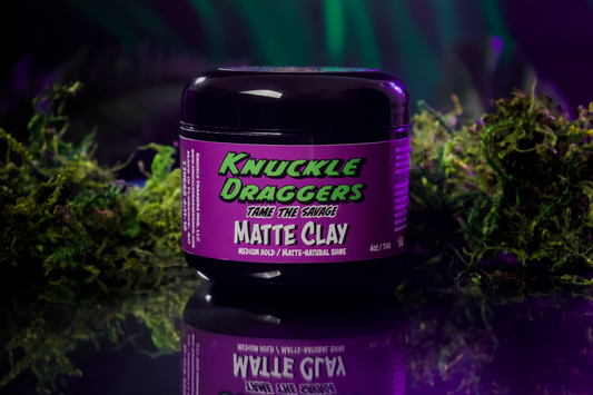 Matte Clay-Medium hold, matte to natural shine.